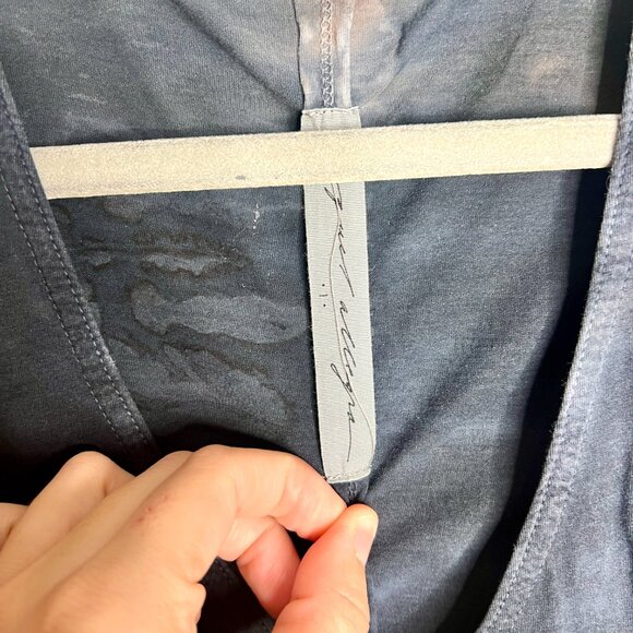 Raquel Allegra Caftan Midnight Tie Dye Lagenlook Shift Dress Sz Large Bohemian - Picture 4 of 7